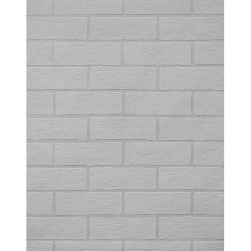 Brick Paintable Wallpaper, 21 in. x 33 ft. = 57.75 sq.ft., in White/Off Whites