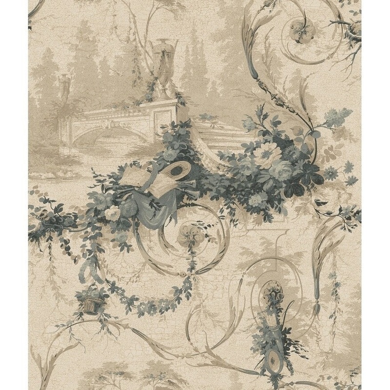 Bridge Scenic Wallpaper 20.5 In. x 33 Ft. = 56 Sq.Ft