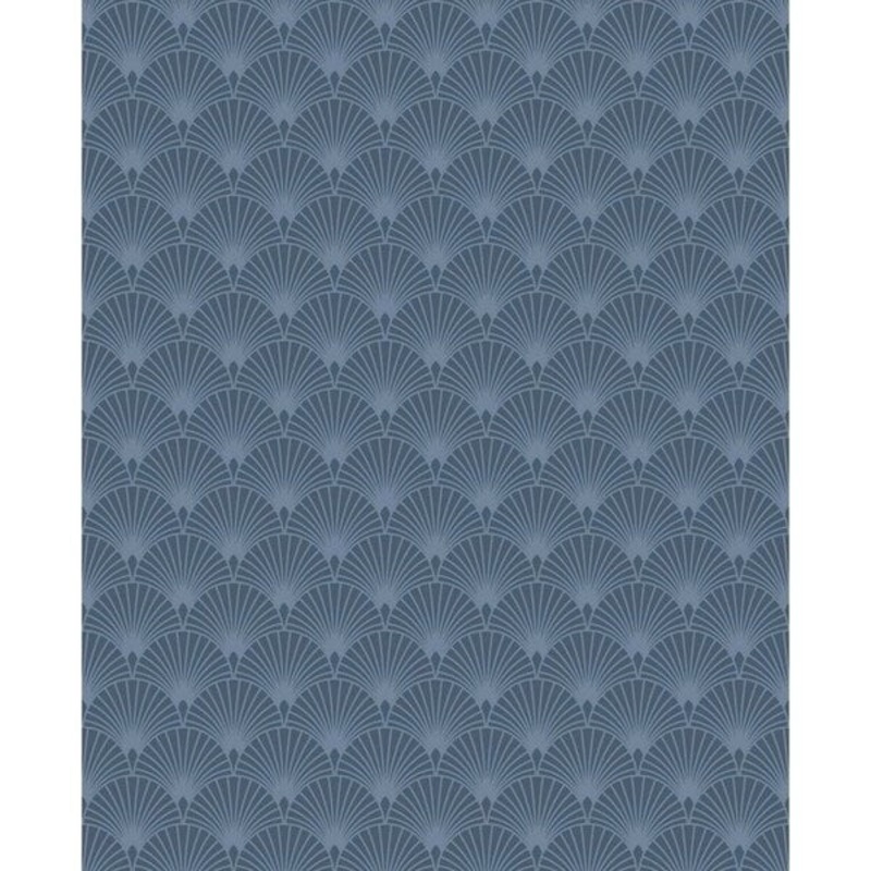 Ecailles Gatsby Blue Wallpaper