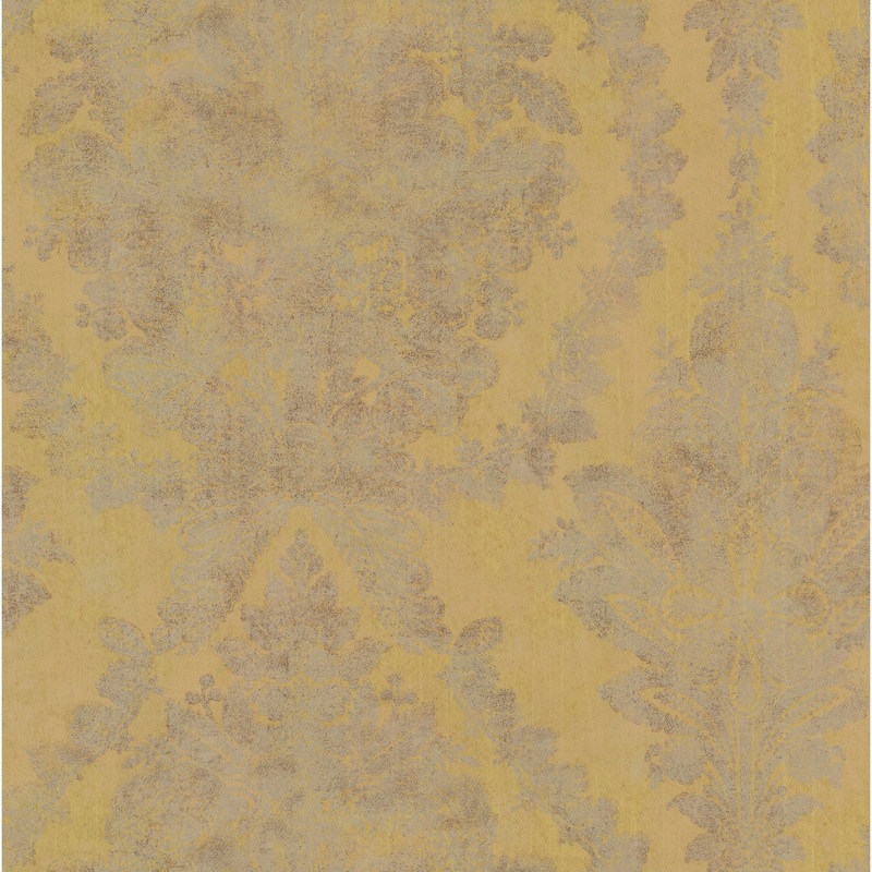 Steward, Charleston Damask Wallpaper, 27 in x 27 ft = 60.75 sq ft, Wallpaper Roll