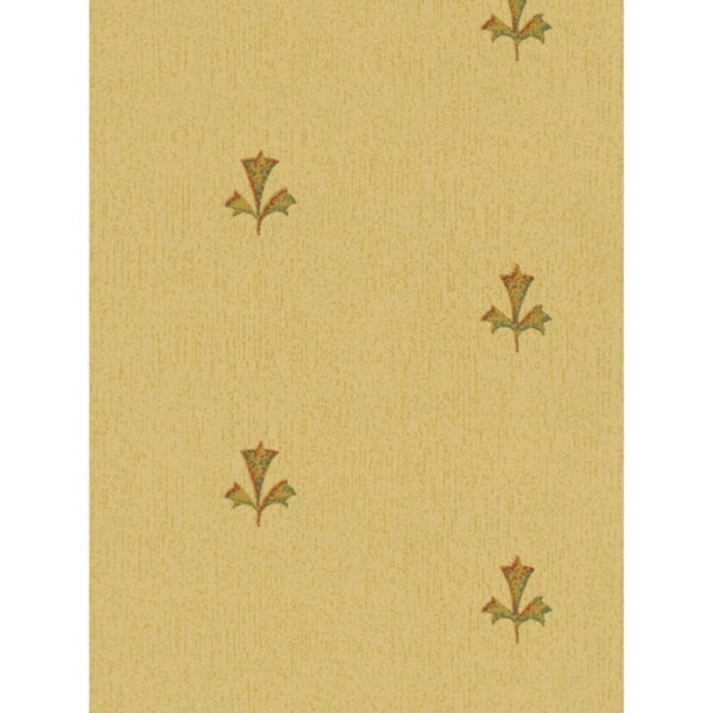 Thibaut Palladio Golden Patterned Double Roll Designer Wallpaper