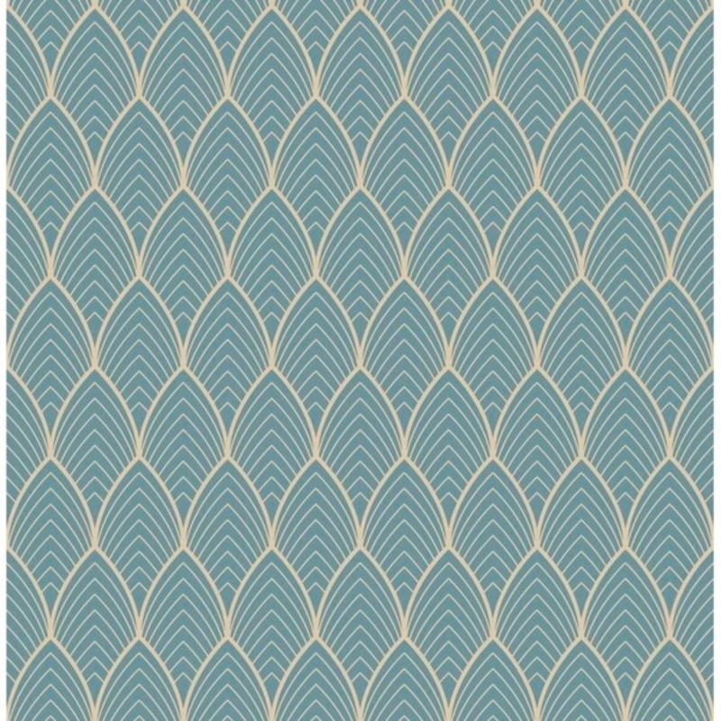 Bercy Blue Wallpaper