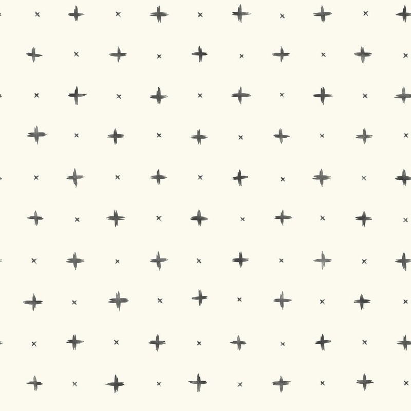 Cross Stitch Wallpaper, 20.5 in. x 33 ft. = 56 sq ft, in Black