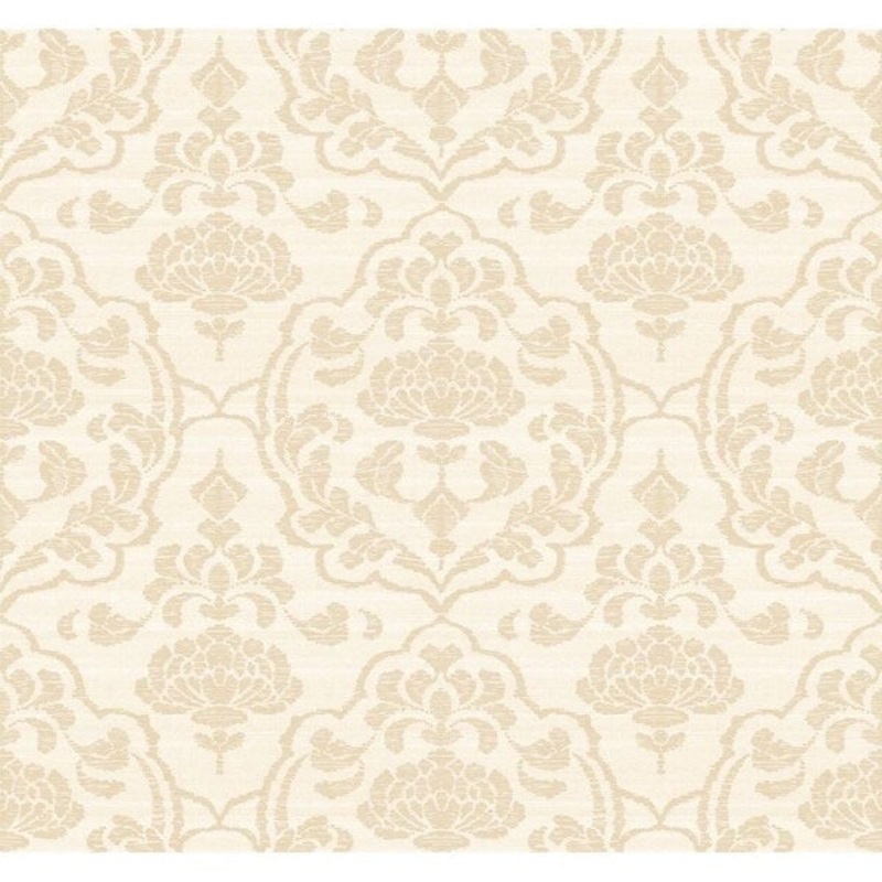 Damask On Silk Wallpaper 27 in. x 27 ft. 60.75 sq.ft.