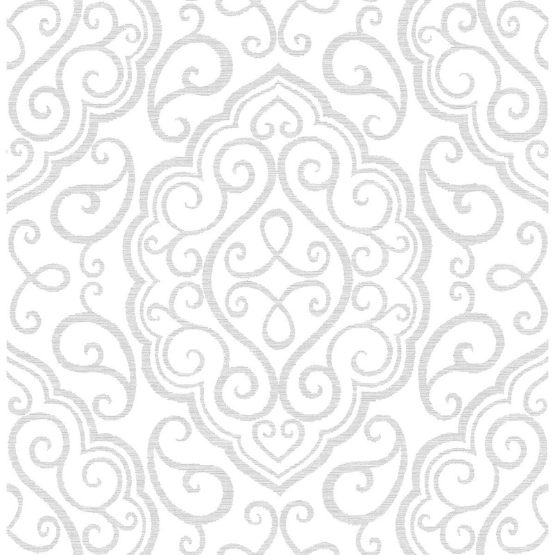 Damasks Rocco Heavenly Dove Damask Wallpaper