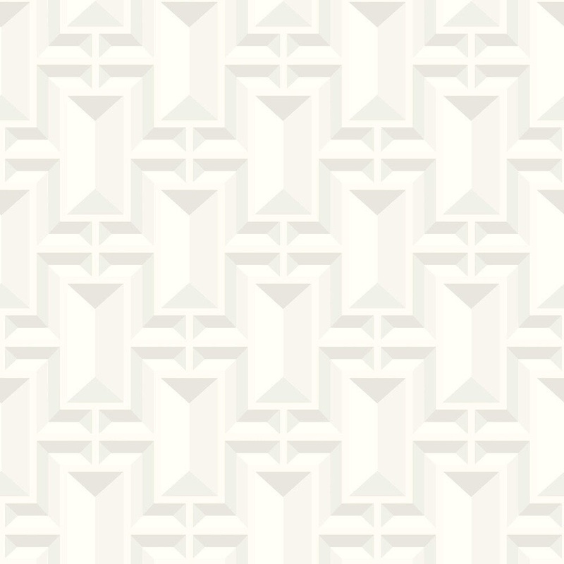 Facet Geo Wallpaper , 20.5 in. x 33 ft. = 56 sq.ft, in Blacks