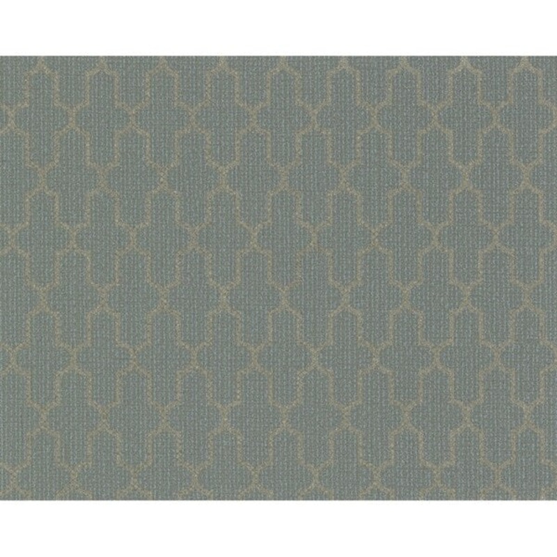 Frame Geometric Wallpaper, 21 in. x 33 ft. = 57.75 sq.ft., in Blues