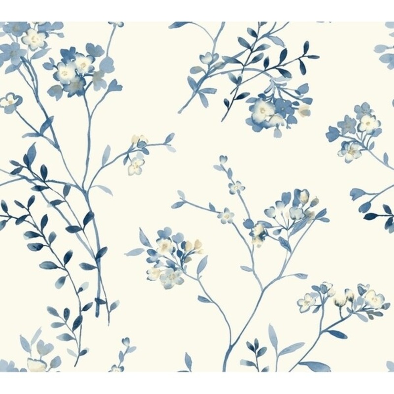 Soft Blossoms Wallpaper, 27 in. x 27 ft. = 60.75 sq. ft. - 27 in. x 27 ft. = 60.75 sq. ft.