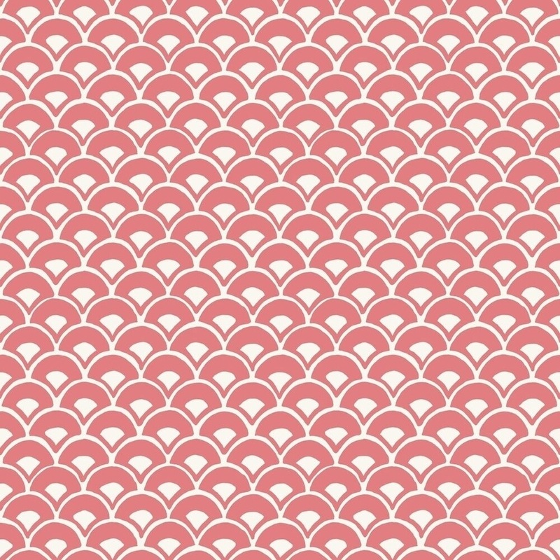 Stacked Scallops Wallpaper, 20.5 in. x 33 ft. = 56 sq ft - 20.5 in. x 33 ft. = 56 sq ft