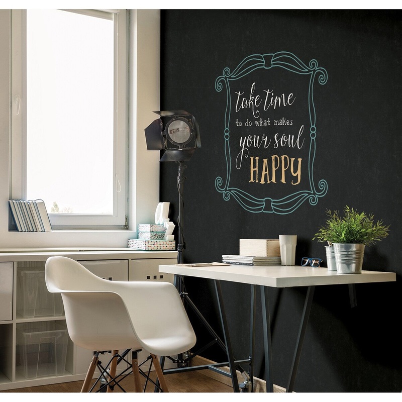 Tustin, Indica Antique Chalkboard, 33 FT. L x 20.5In. W Wallpaper Roll