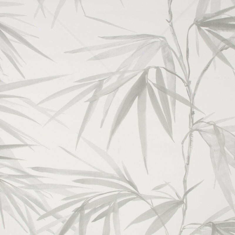 Asia Light Grey Bamboo Leaf Wallpaper