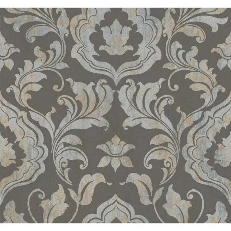 Contempo Damask Wallpaper 27 in. x 27 ft. 60.75 sq.ft.