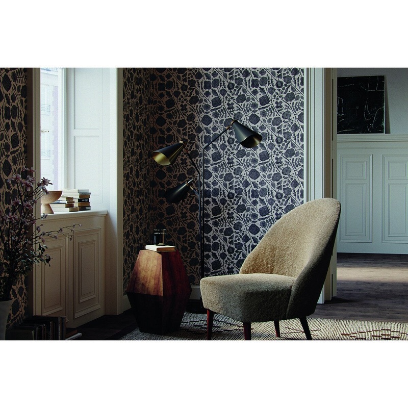 Danville Pernelle Black On Tan Wallpaper