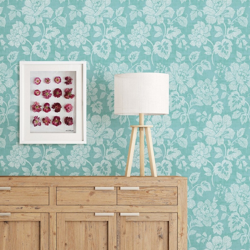 Dublin, Tivoli Floral, 33 FT. L x 20.5In. W Wallpaper Roll