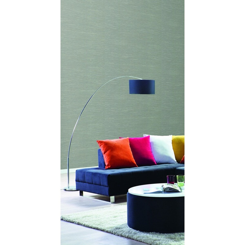Encinitas Ramie Weave Blue Wallpaper