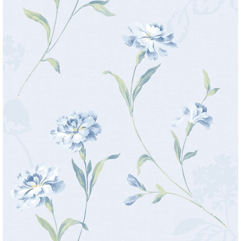 Flowers Beveridge Floral Wallpaper 20.5 in x 33 ft = About 56.4 square feet