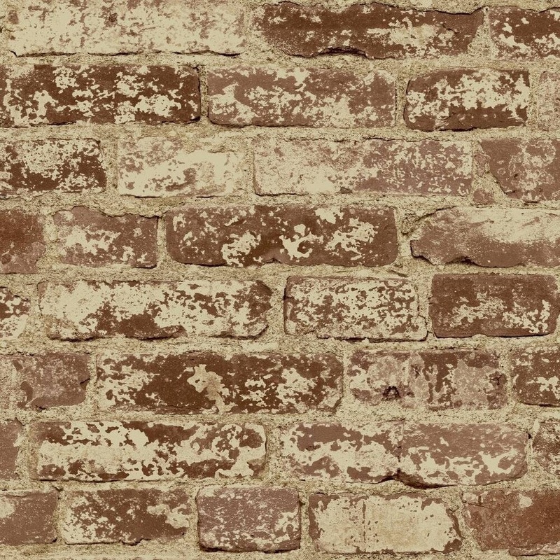 Stuccoed Brick Wallpaper 20.5 in. x 33 ft. 56sq.ft