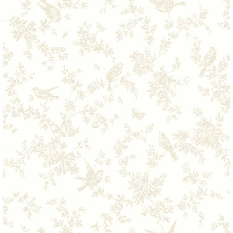 Trails Buffett Floral Trails Wallpaper 20.5 in x 33 ft = About 56.4 square feet
