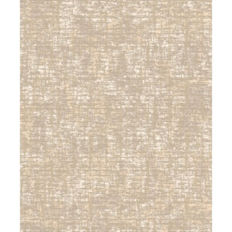 Barkcloth Wallpaper, 20.8 in. x 33 ft. = 57.2 sq.ft., in dark taupe/cream/gold