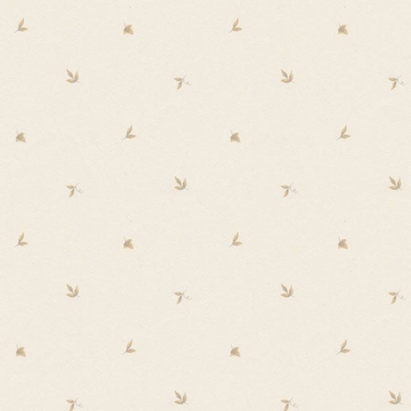 Clermont Tan and Beige Leaf Miniprints 32.7-foot x 20.5-inch Wallpaper