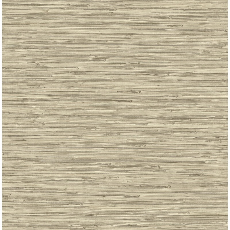 Surface Style Tiki Texture Oatmeal Faux Grasscloth Peel and Stick Wallpaper - 20.5 in. W x 18 ft. L
