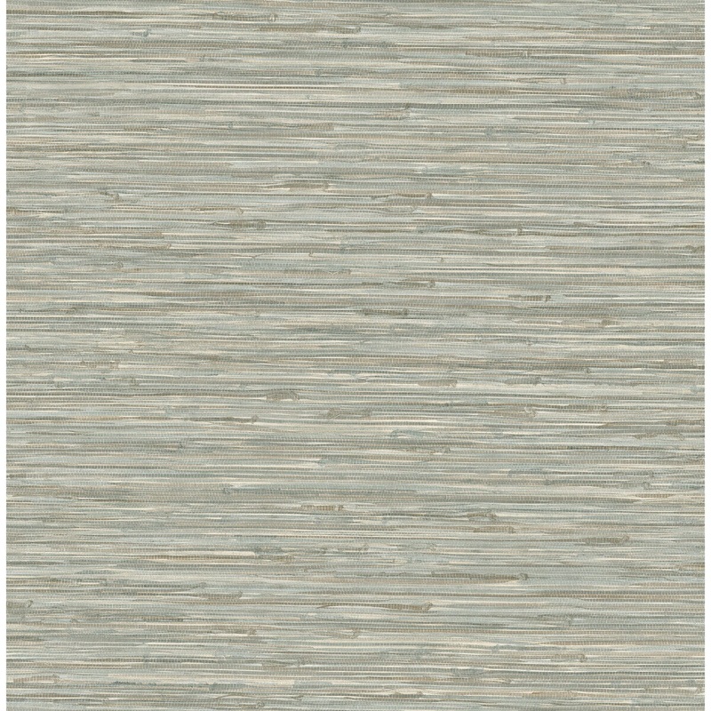Surface Style Tiki Texture Seaglass Faux Grasscloth Peel and Stick Wallpaper - 20.5 in. W x 18 ft. L