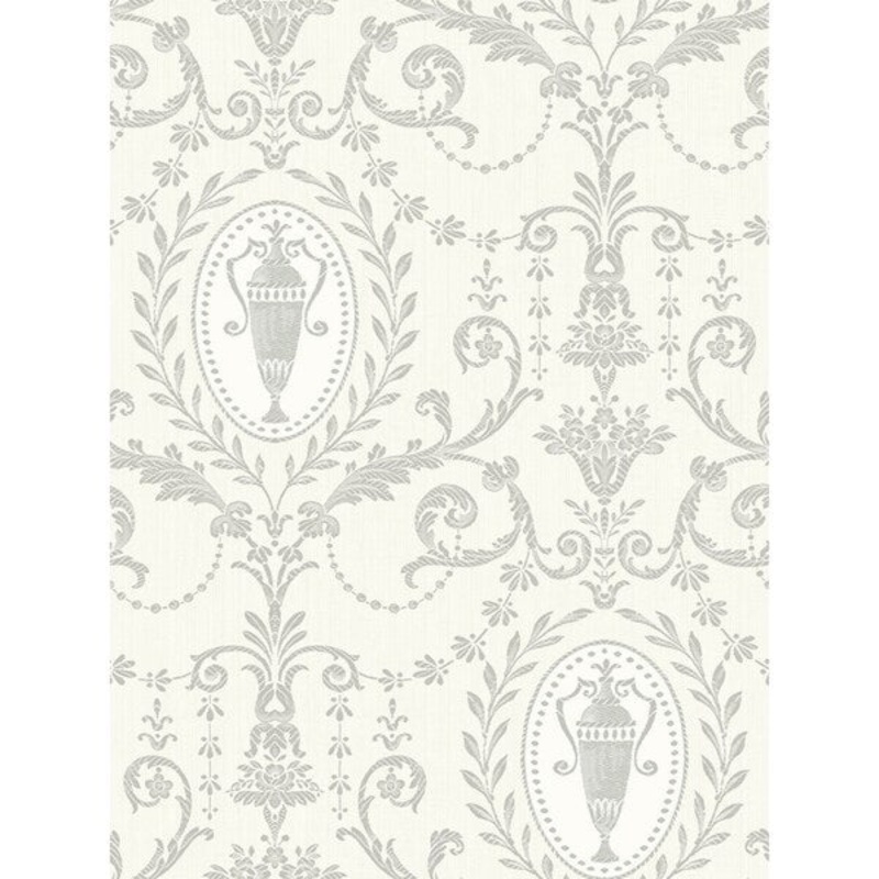 Urn Damask Wallpaper