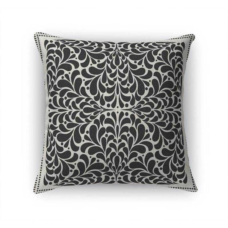 ARLENE CHARCOAL Accent Pillow by Kavka Designs