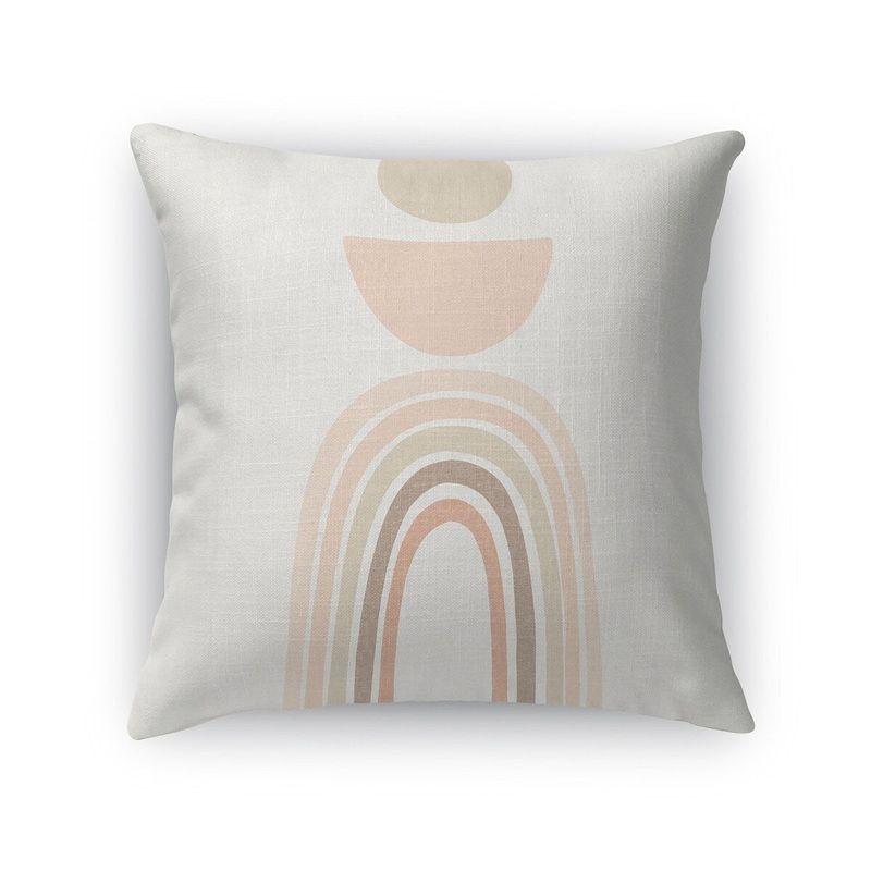 BOHO STACKED RAINBOW IVORY Accent Pillow by Kavka Designs