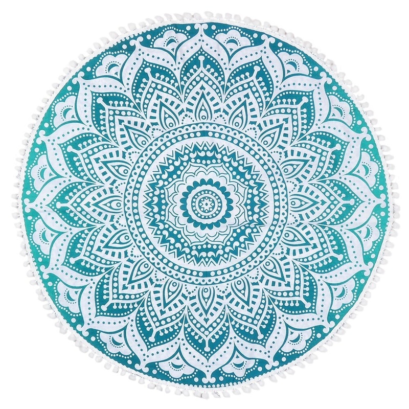 Charming Green Ombre Decorative Floor Pillow Cover