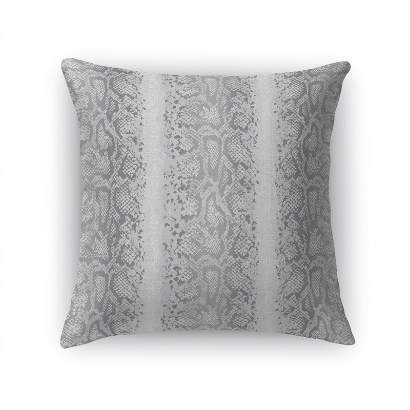 SNAKE GREY Accent Pillow by Kavka Designs
