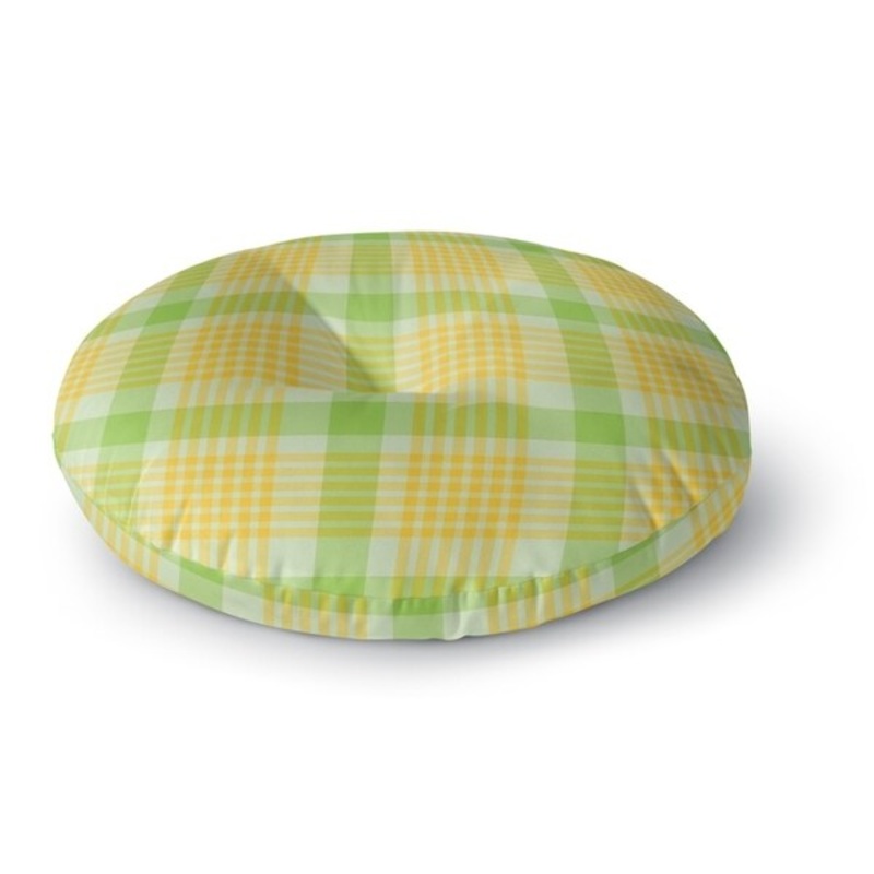 SUNSHINE PLAID Floor Pillow By Kavka Designs