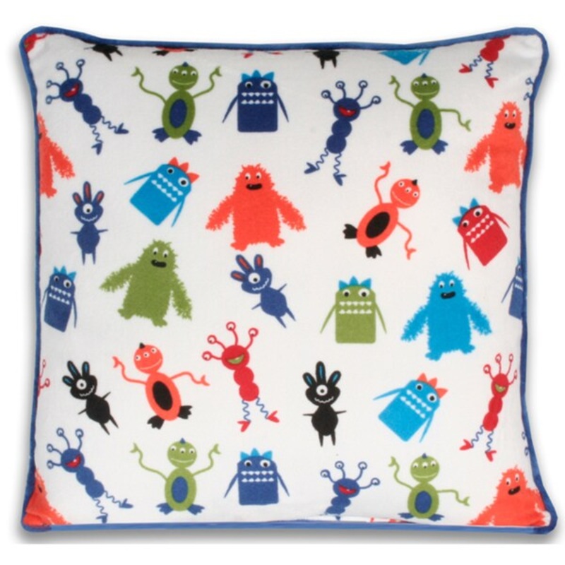 Thro Monster Print Pillow (17x17)