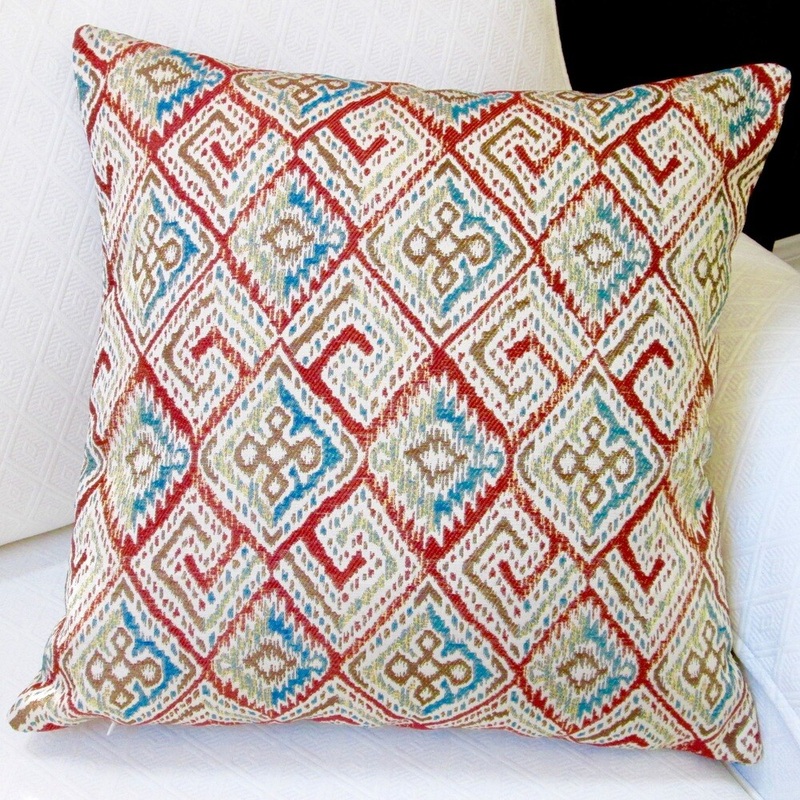 Artisan Pillows Indoor 20-inch Southwestern Country Western Ikat Geometric Modern Accent Throw Pillow Cover