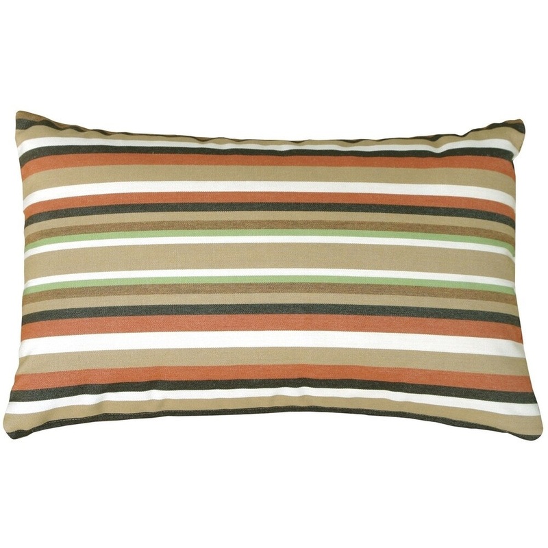 Sunbrella Scavo Autumn 12x19 Outdoor Throw Pillow with Polyfill Insert