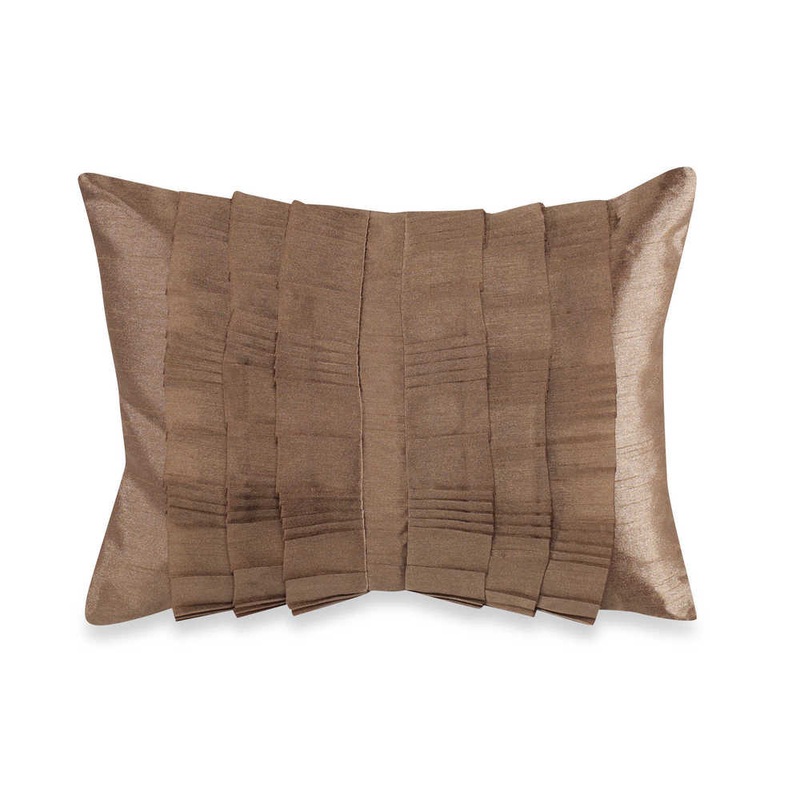 Brielle Droplets Oblong Pleated Down and Feather-filled Decorative Pillow