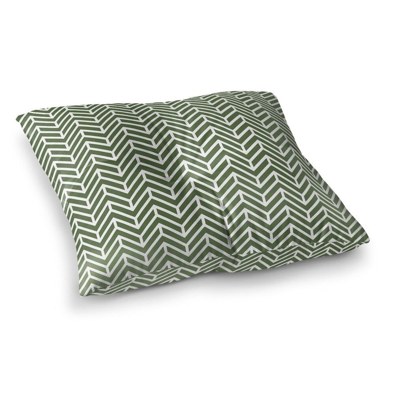 Chevron Grass Floor Pillow
