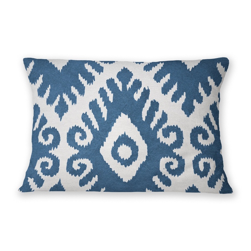 SIMPLY ELEGANT POD BLUE Linen Throw Pillow By Nancy Green