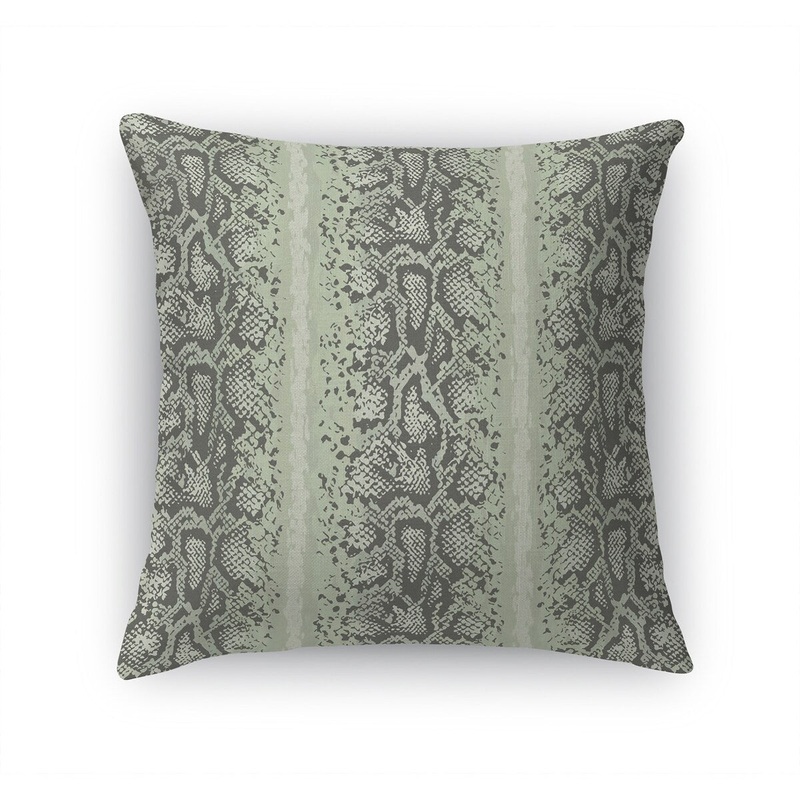 SNAKE GREEN Accent Pillow by Kavka Designs