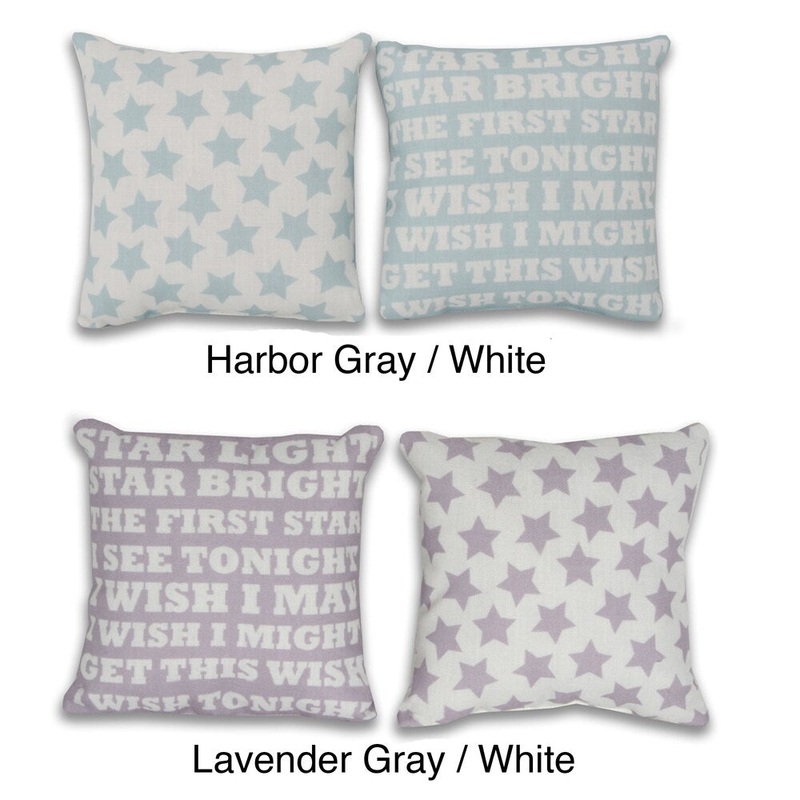 Star Light Star Bright 8x8-inch 2-piece Pillow Set