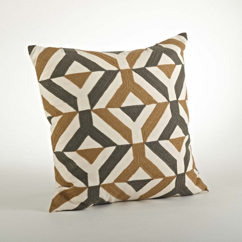 Ari Embroidered Pillow - 18-inch