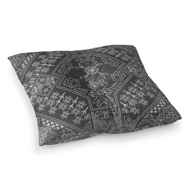 BAYBAR CHARCOAL Floor Pillow By Kavka Designs