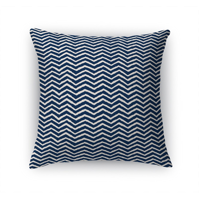 BULA ZIG BLUE Accent Pillow by Kavka Designs