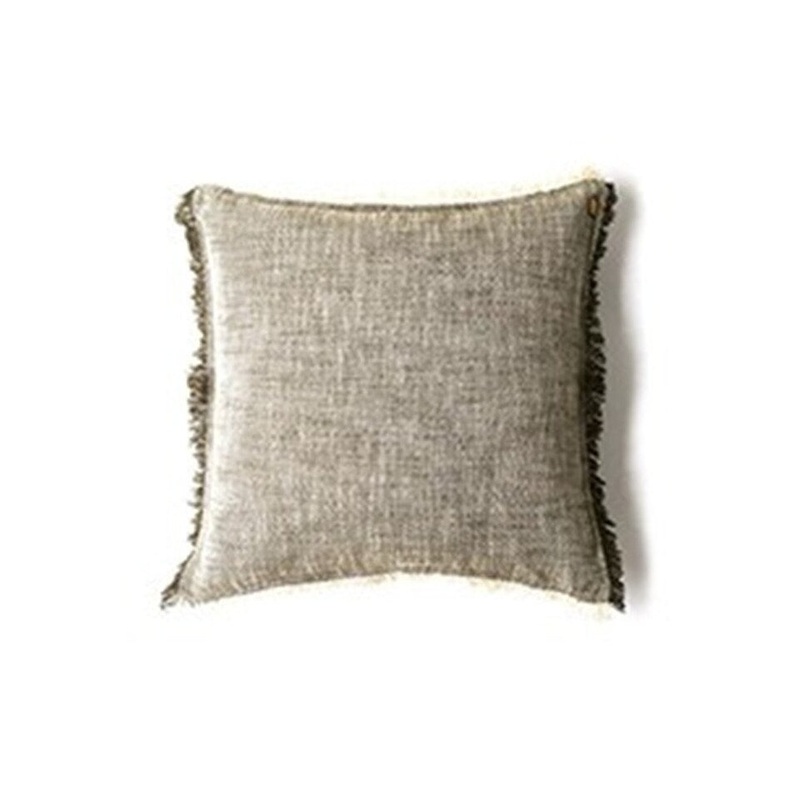 Set of 2 Soft Chambray Accent Pillows
