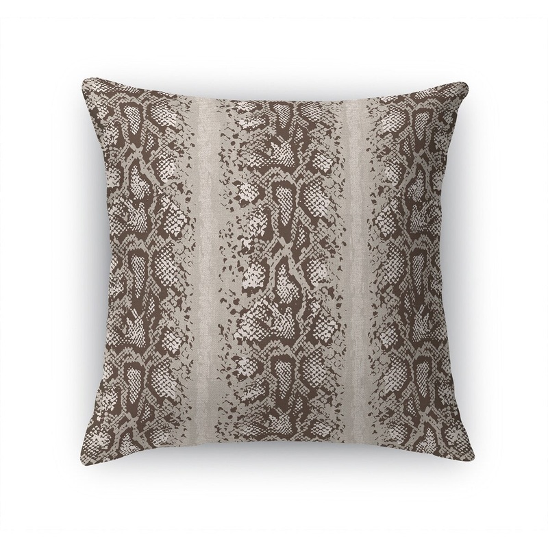 SNAKE BROWN Accent Pillow by Kavka Designs