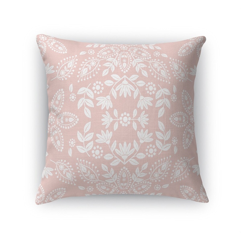 BOHO FLORAL PINK Accent Pillow by Kavka Designs