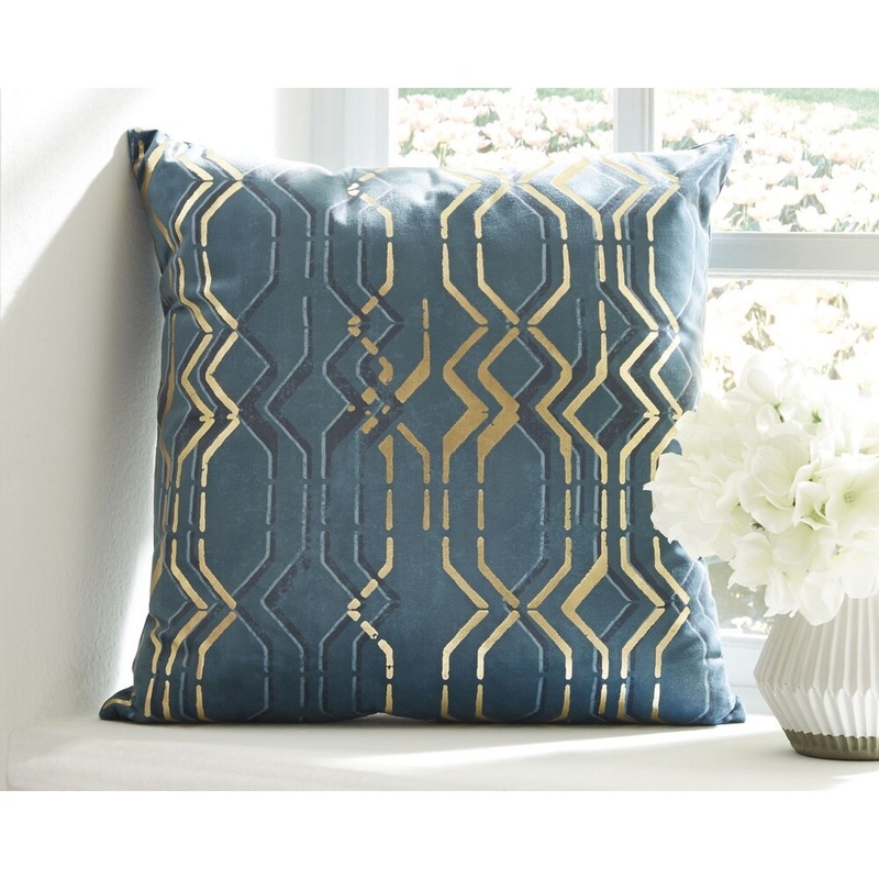 Caelyn Green Geometric Design Throw Pillow