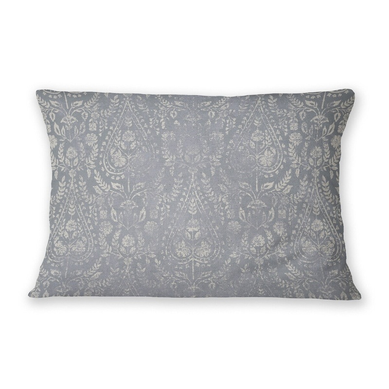 SHANA DENIM Linen Throw Pillow By Jenny Lund