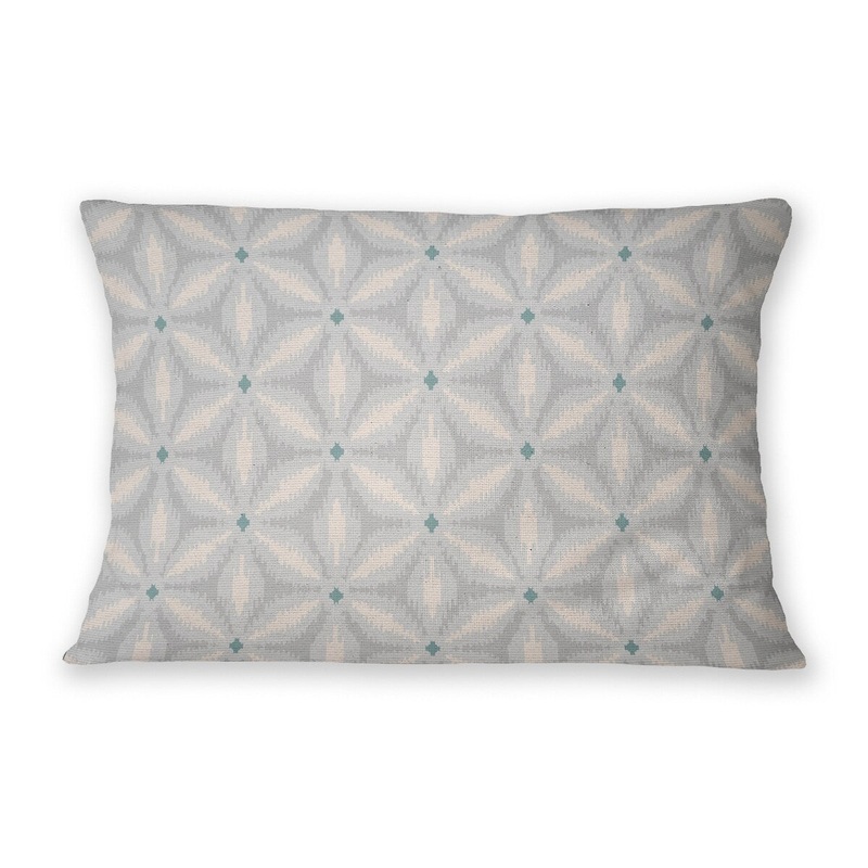 SKETCH A DAISY GREY Linen Throw Pillow By Jenny Lund