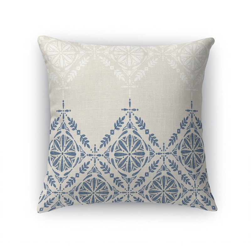 SHADOW TILE DENIM Accent Pillow by Kavka Designs